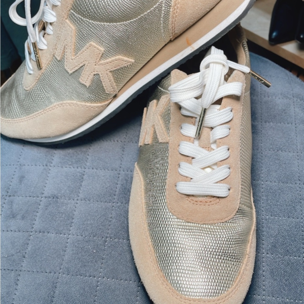 Michael Kors Gold Sneakers